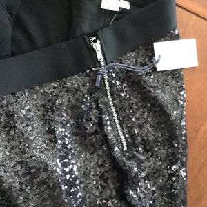 New black Gap Sequin pants